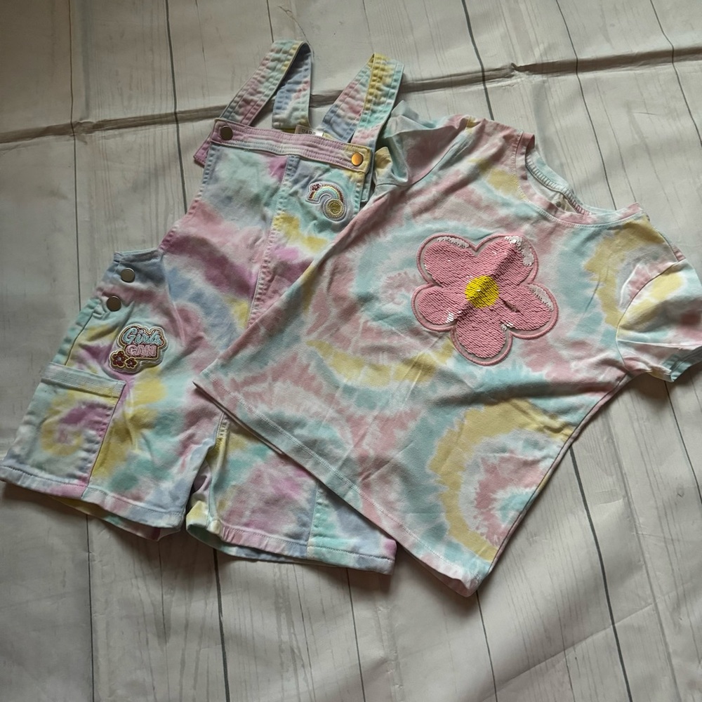 Girl’s Tie dyed Outfit Bundle Size 7